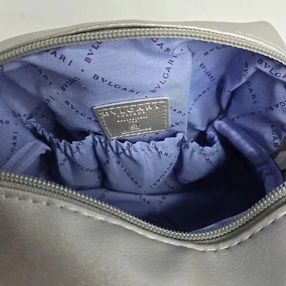 BVLGARI Parfums Exclusively for Emirates Silver Cosmetic Case clutch tote travel - Picture 7 of 12